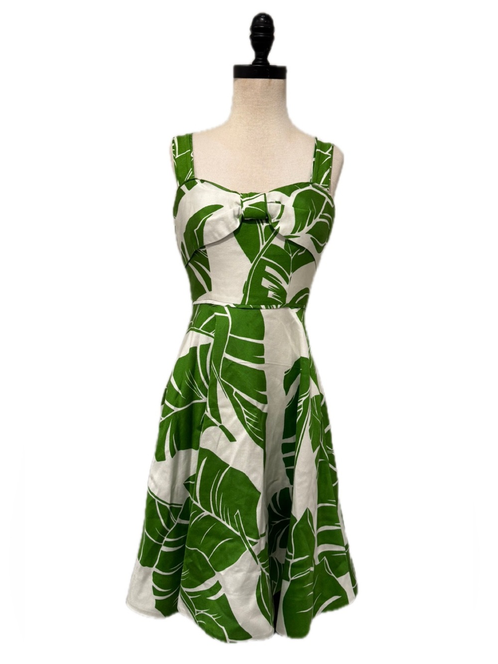 Kate Spade Green Leaf Print Sundress